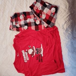 Women's Jammies for your Families Santa Pajamas XL LONG